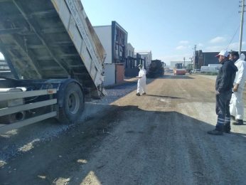 yol-8-346x260 Karesi Belediyesi Yol Çalışmalarını Sürdürüyor