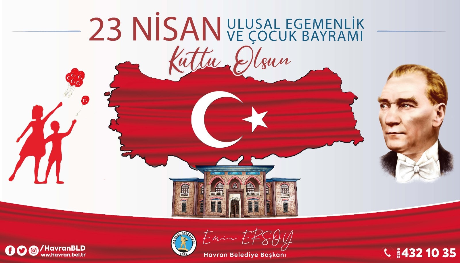 EMİN ERSOY 23 NİSAN KUTLAMA İLANI