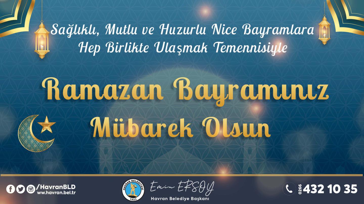 EMİN ERSOY RAMAZAN BAYRAMI KUTLAMA İLANI