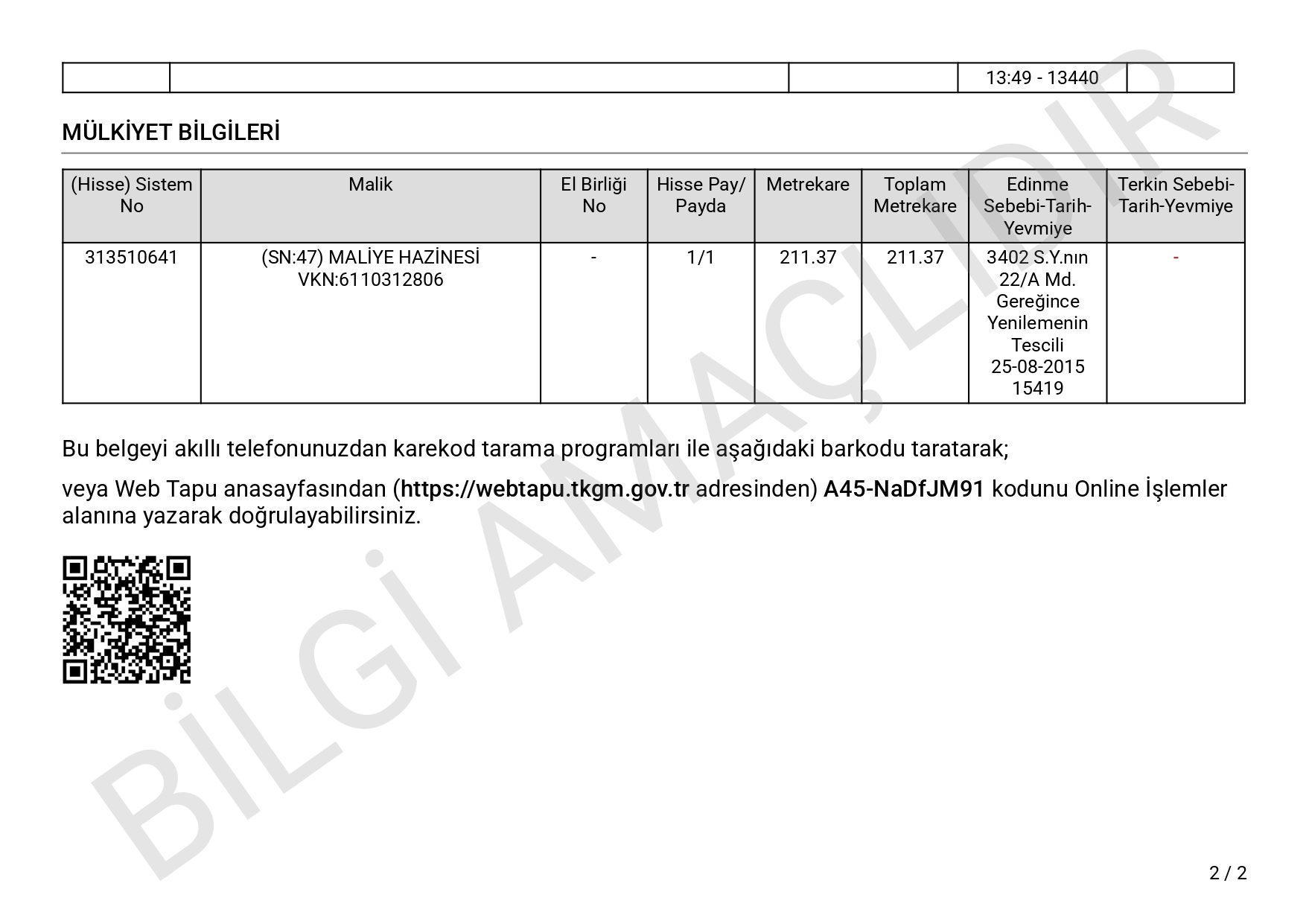 tapu-kaydi_page-0002 EDREMİT BELEDİYESİ'NDEN KAVURMACILARDA YIKILAN MİNARE İLE İLGİLİ BASIN AÇIKLAMASI