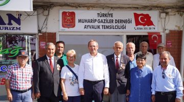 AYVALIK’TA BAŞKAN ERGİN’DEN GAZİLERE BÜYÜK SÜRPRİZ