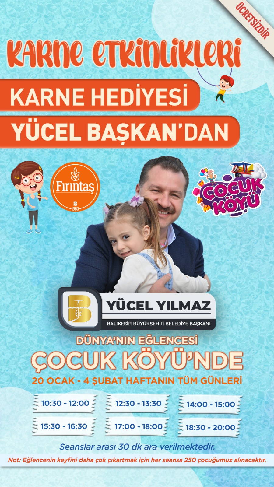 ÇOCUKLARA EN GÜZEL KARNE HEDİYESİ YÜCEL YILMAZ’DAN