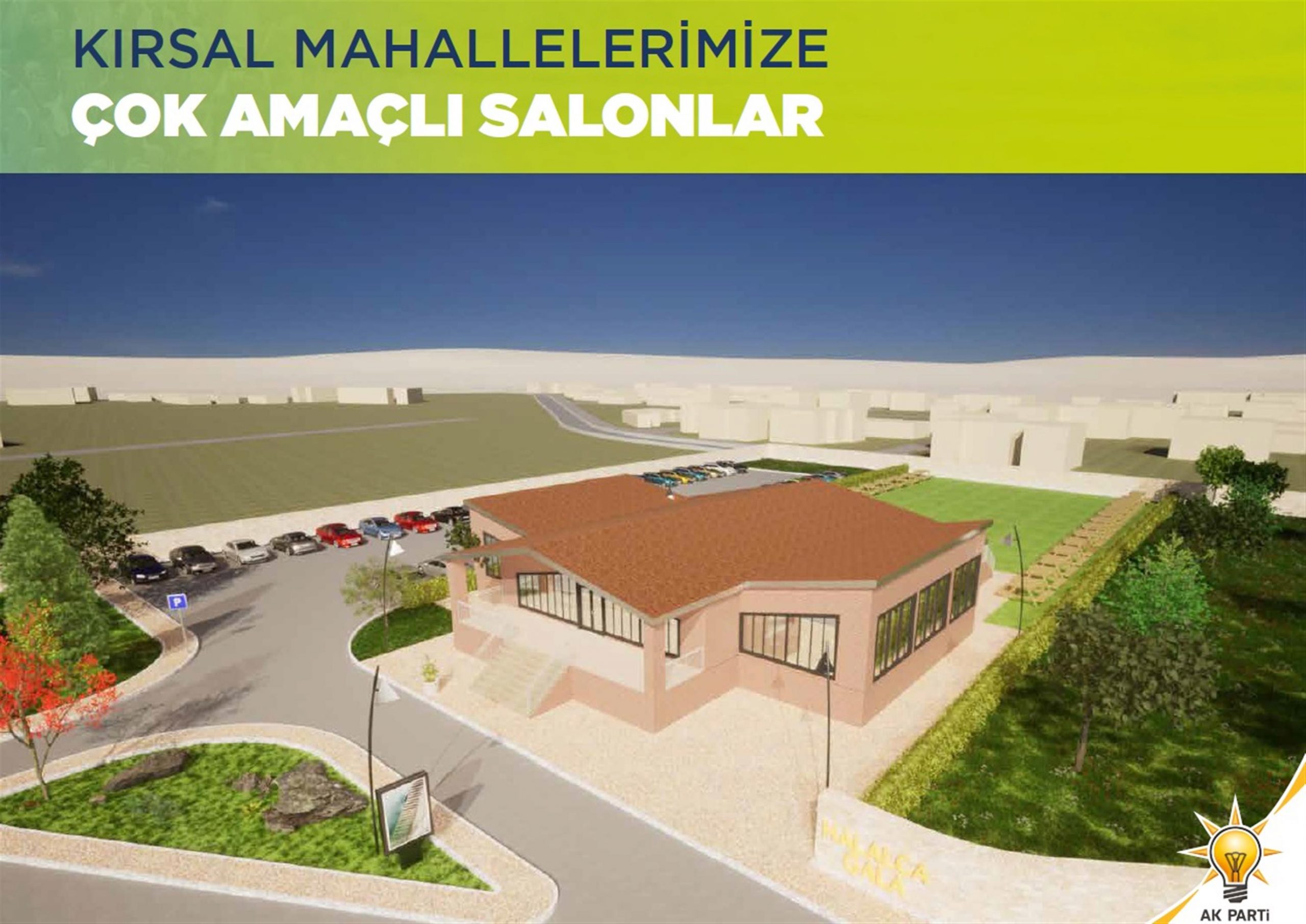 BÜYÜKŞEHİR’DEN KIRSAL MAHALLELERE ÇOK AMAÇLI SALON