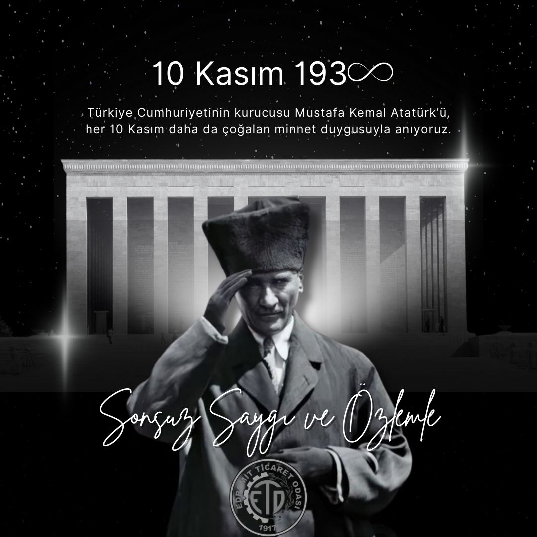 EDREMİT TİCARET ODASI 10 KASIM İLANI