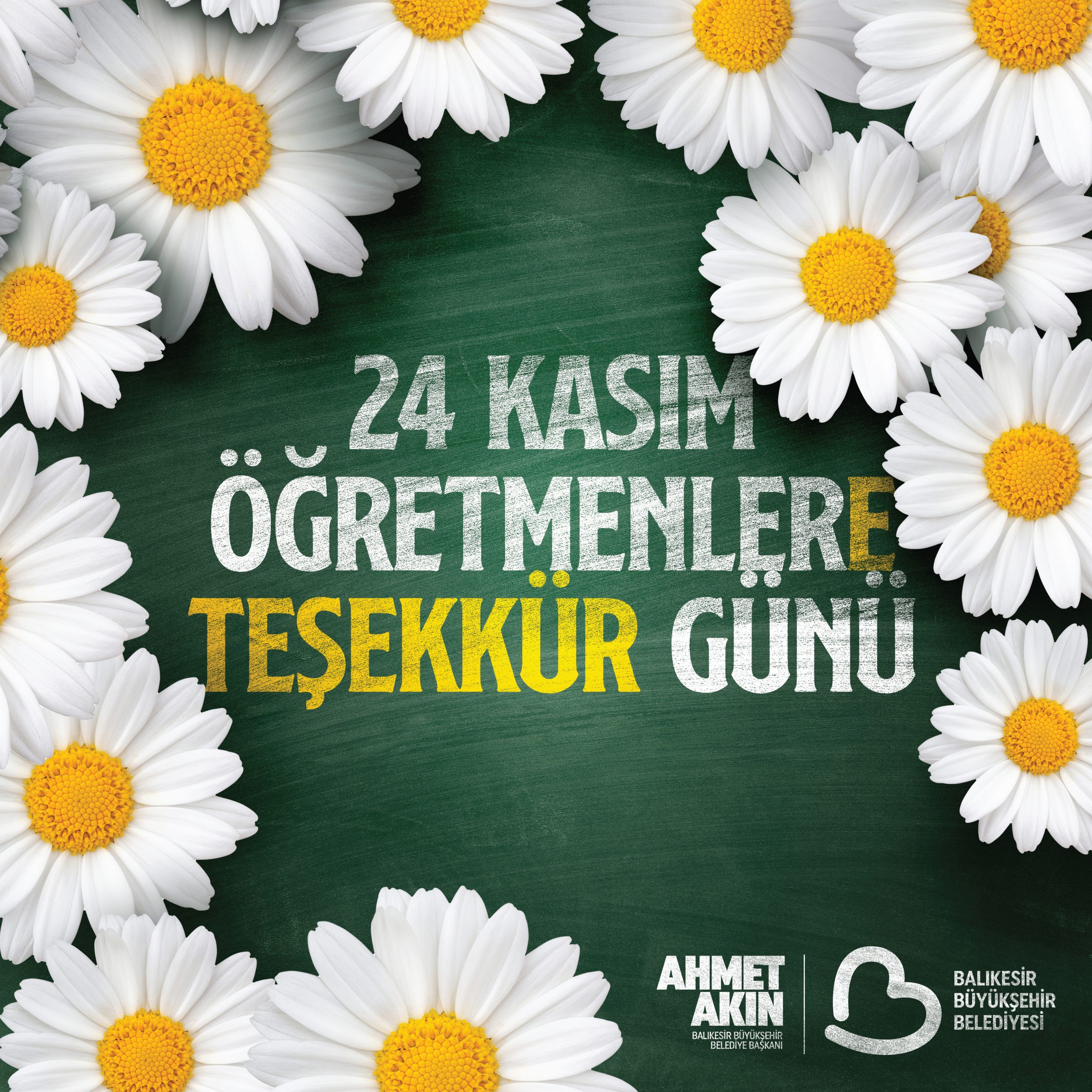 24 Kasım’da Öğretmenlere Teşekkür buluşması