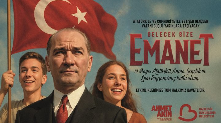 AHMET AKIN 19 MAYIS KUTLAMA İLANI