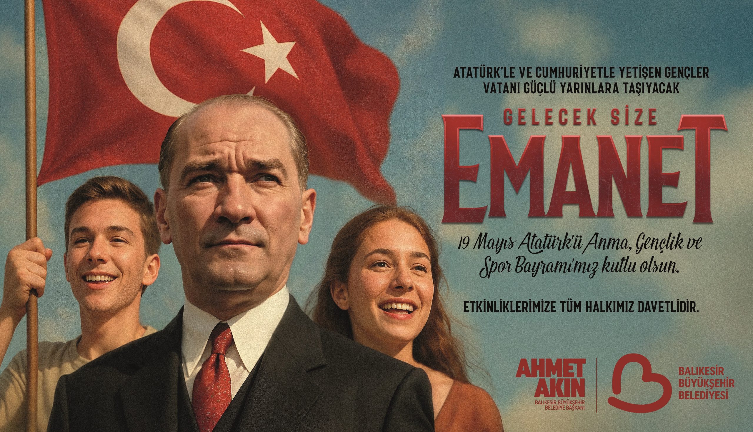 AHMET AKIN 19 MAYIS KUTLAMA İLANI
