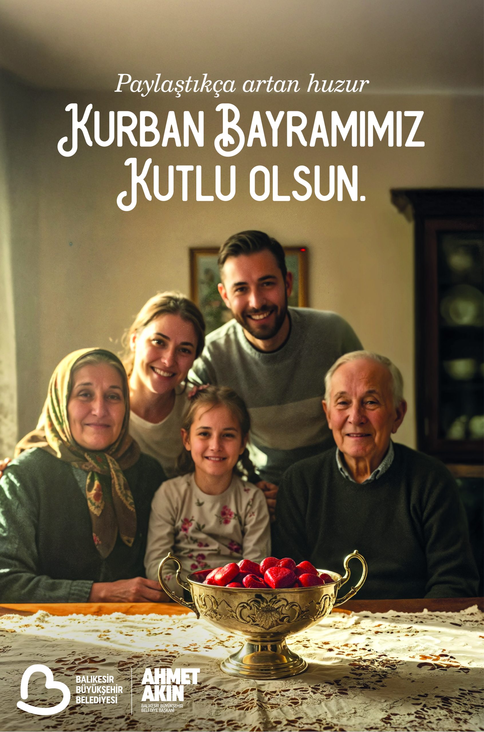 AHMET AKIN KURBAN BAYRAMI KUTLAMA İLANI