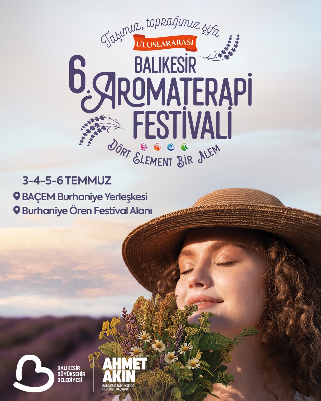 Uluslararası 6. Balıkesir Aromaterapi Festivali kapılarını açıyor