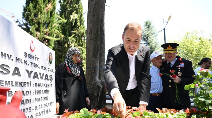 Başkan Akın’dan kahraman şehitlere ahde vefa