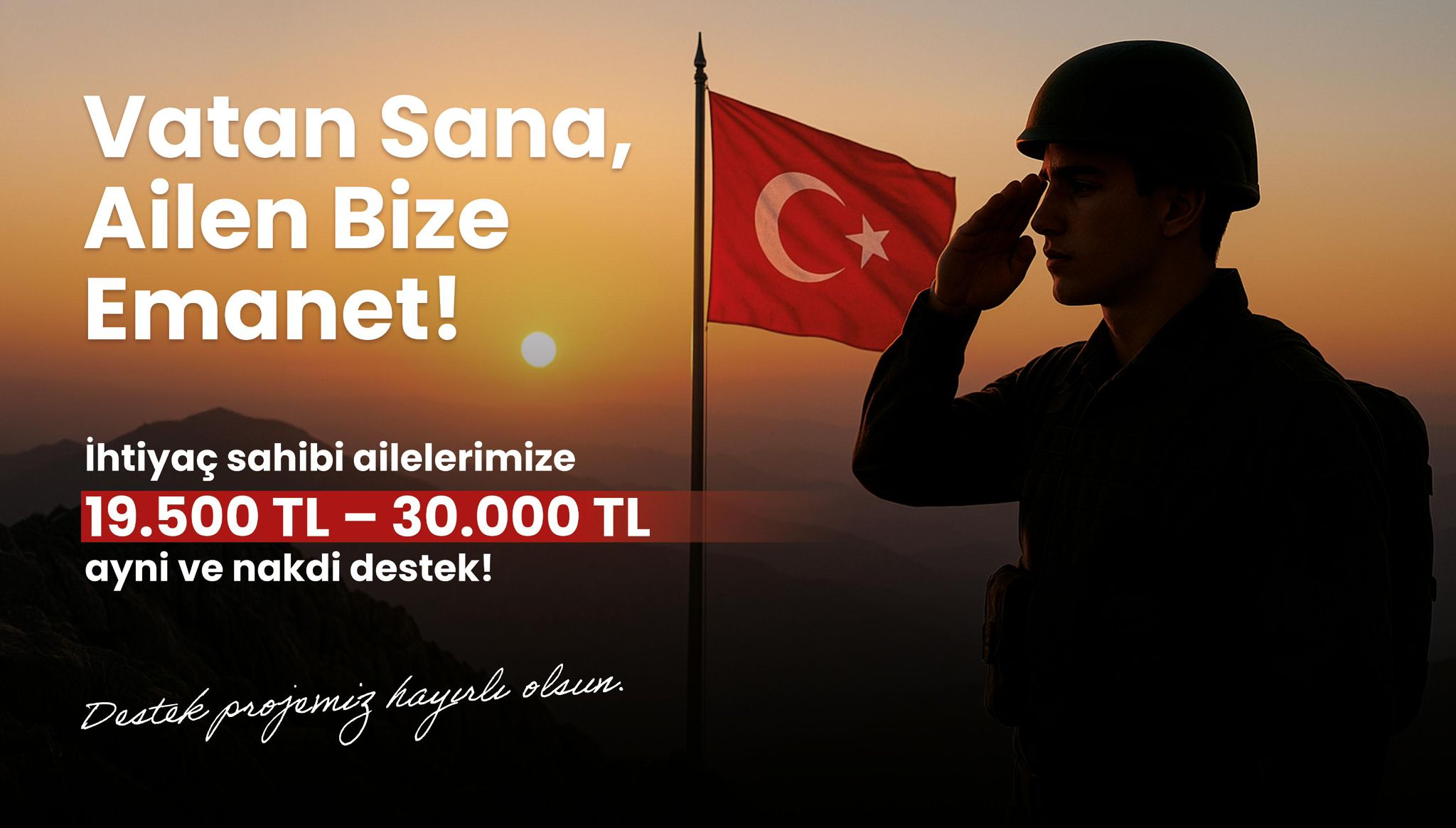 ALTIEYLÜL’DEN ASKER AİLELERİNE MADDİ VE MANEVİ DESTEK