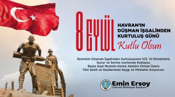 EMİN ERSOY 8 EYLÜL KUTLAMA İLANI
