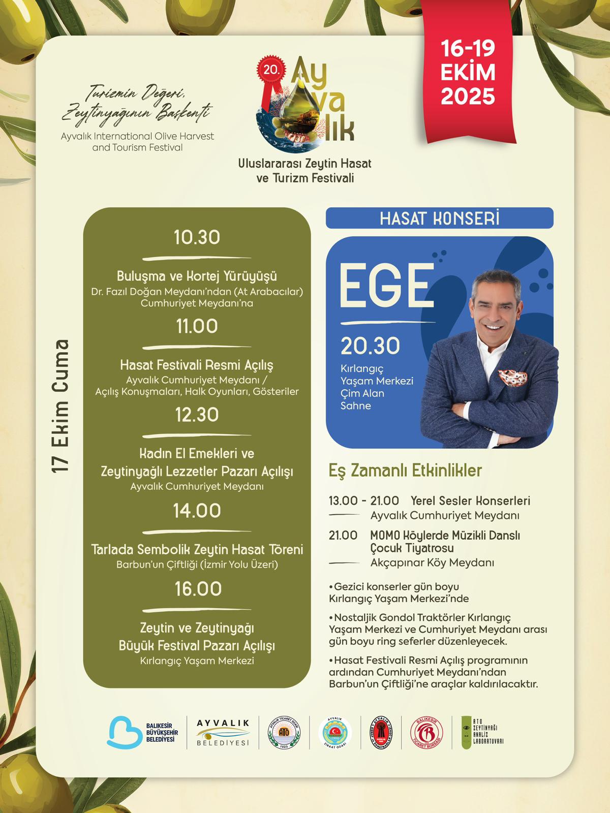 02-2 Ayvalık’ta zeytin kokusuna müzikler de eşlik edecek…