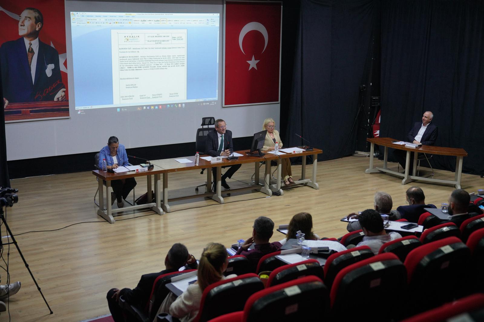 06 AYVALIK BELEDİYESİ EKİM AYI OLAĞAN MECLİS TOPLANTISI GERÇEKLEŞTİ