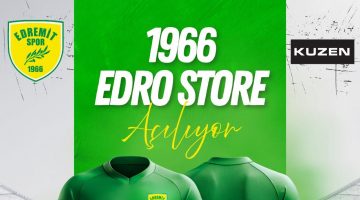 –	Edremitspor taraftar mağazası “EdroStore” açılıyor