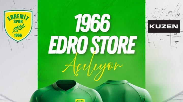 –	Edremitspor taraftar mağazası “EdroStore” açılıyor