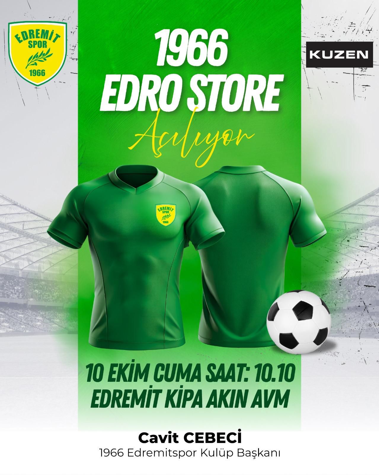 EdroStore-acilis -	Edremitspor taraftar mağazası “EdroStore” açılıyor