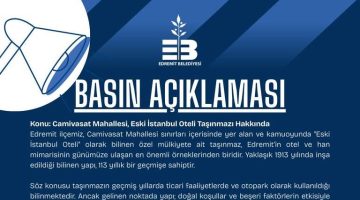 EDREMİT BELEDİYESİ BASIN AÇIKLAMASI
