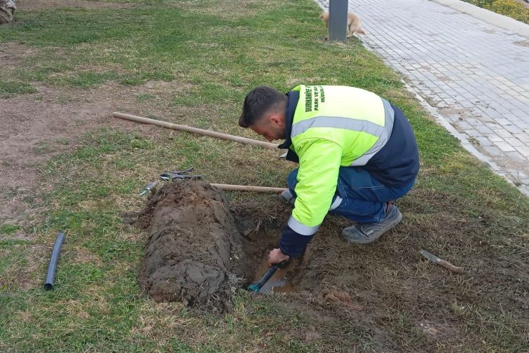 HABER-3-755x504 BURHANİYE BELEDİYESİ’NDEN YEŞİL ALANLARDA TİTİZ ÇALIŞMA