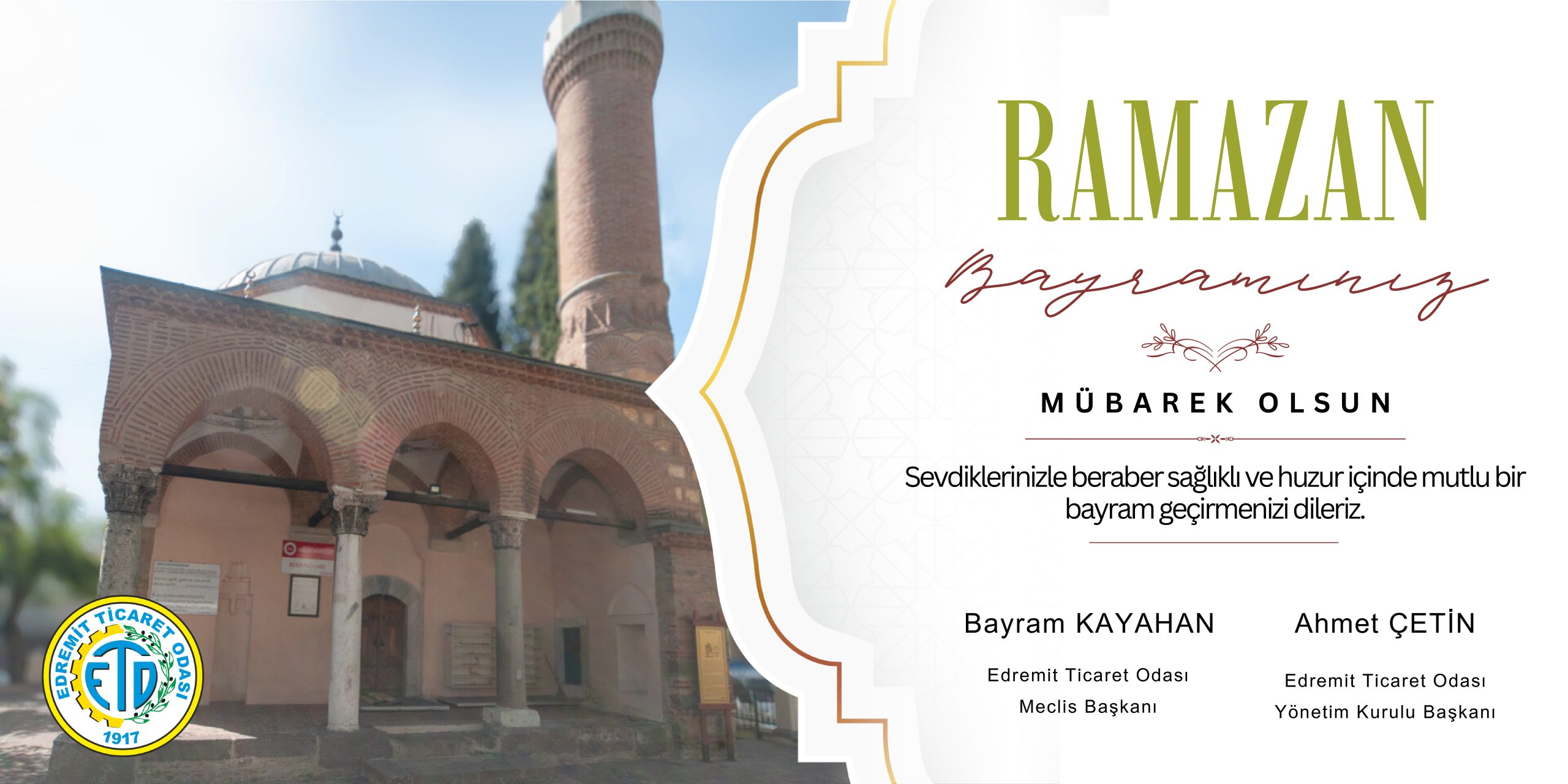EDREMİT TİCARET ODASI RAMAZAN BAYRAMI KUTLAMA İLANI