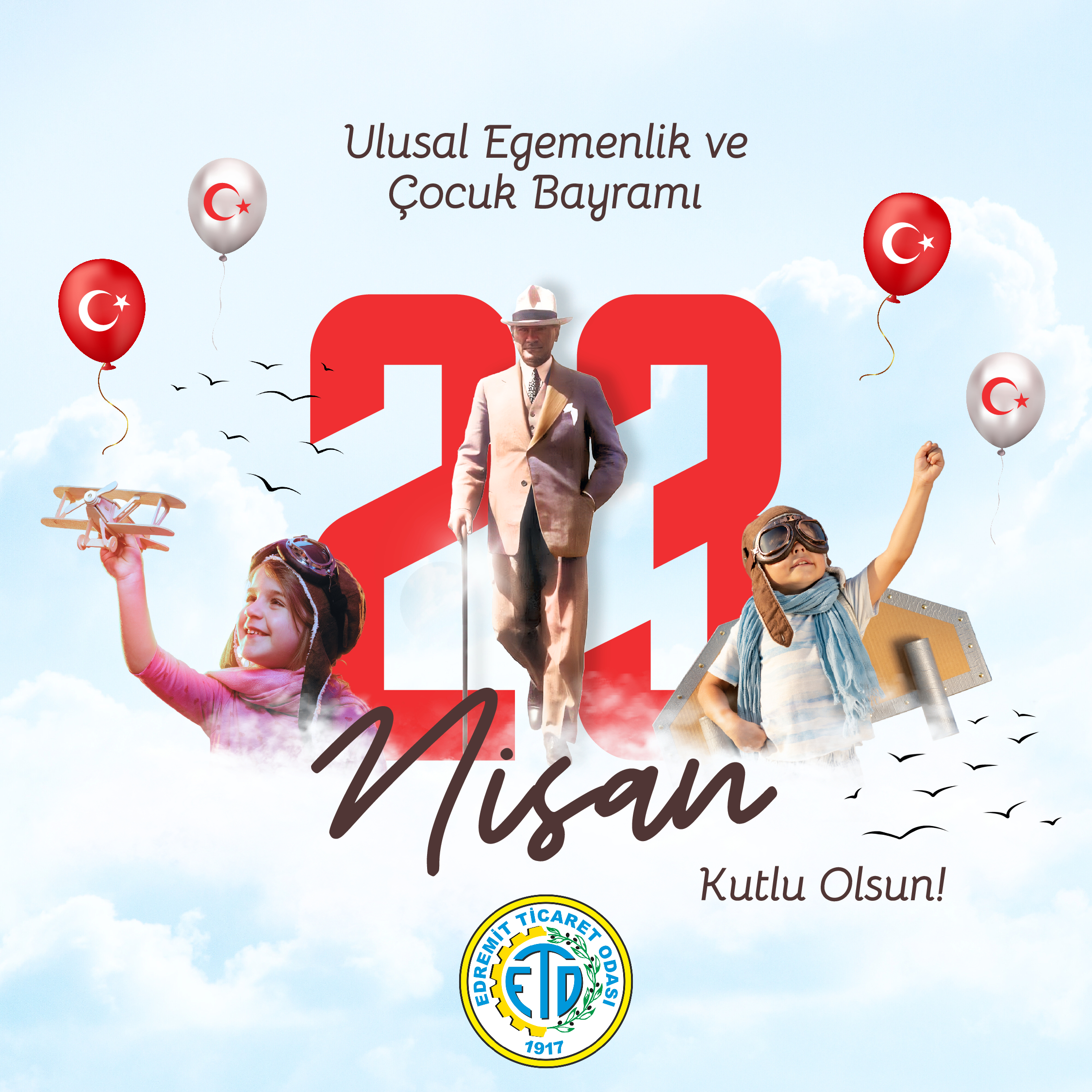 EDREMİT TİCARET ODASI 23 NİSAN KUTLAMA İLANI