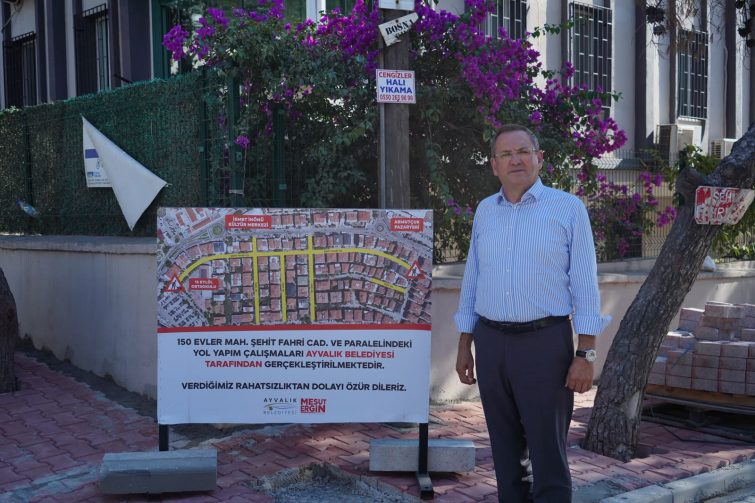 02-755x503 Ayvalık’ta yol dönüşümü 150 Evler Mahallesi’nden başladı