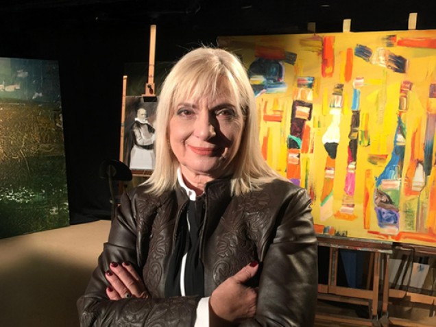 Prof.-Dr.-Kiymet-Giray Dünyaca Ünlü Ressam Devrim Erbil’in Eserleri Ayvalık’ta